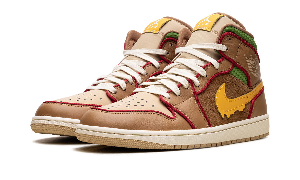 Jordan 1 Mid SE Cheeseburger IB7403 224