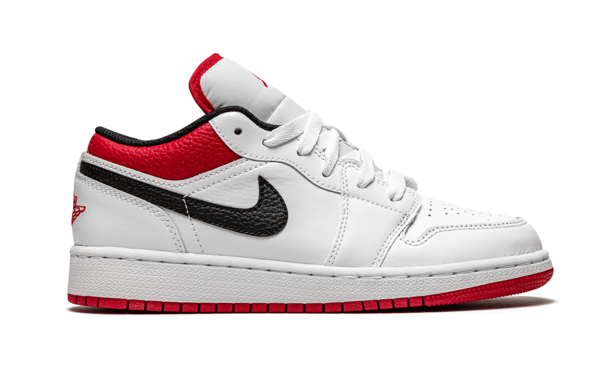 Air Jordan 1 Low GS White / Gym Red 553560 118